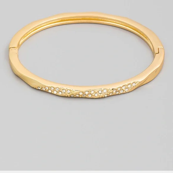 Fabulous Parisian Faux Diamonds Love Bracelet bangle stainless steel - Picture 2 of 4